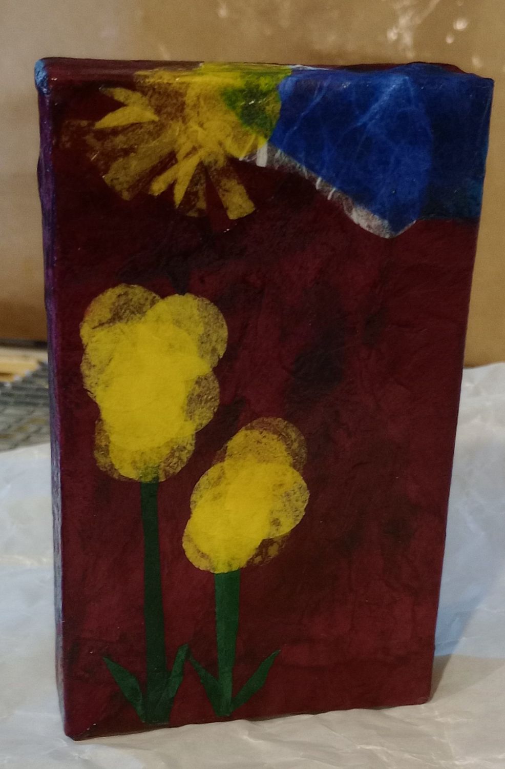Spring Glow- 3x5 Mixed Media Original