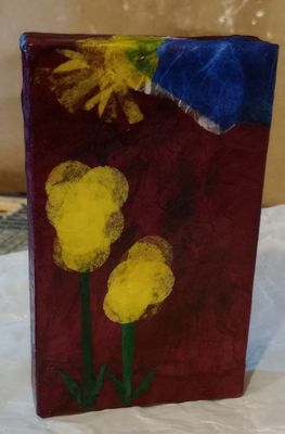 Spring Glow- 3x5 Mixed Media Original