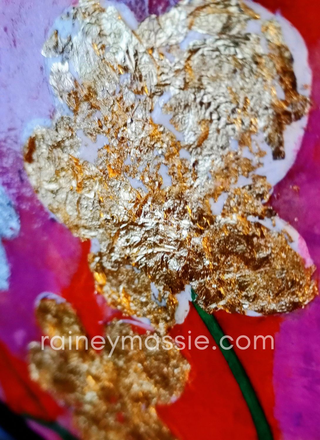 Bloomed - 6x6 Mixed Media Original Magnet