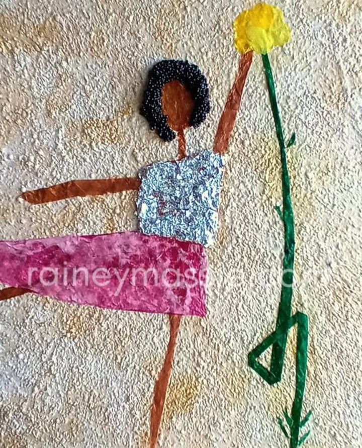 Zaylie - 12x12 LUXE Desk Art Original