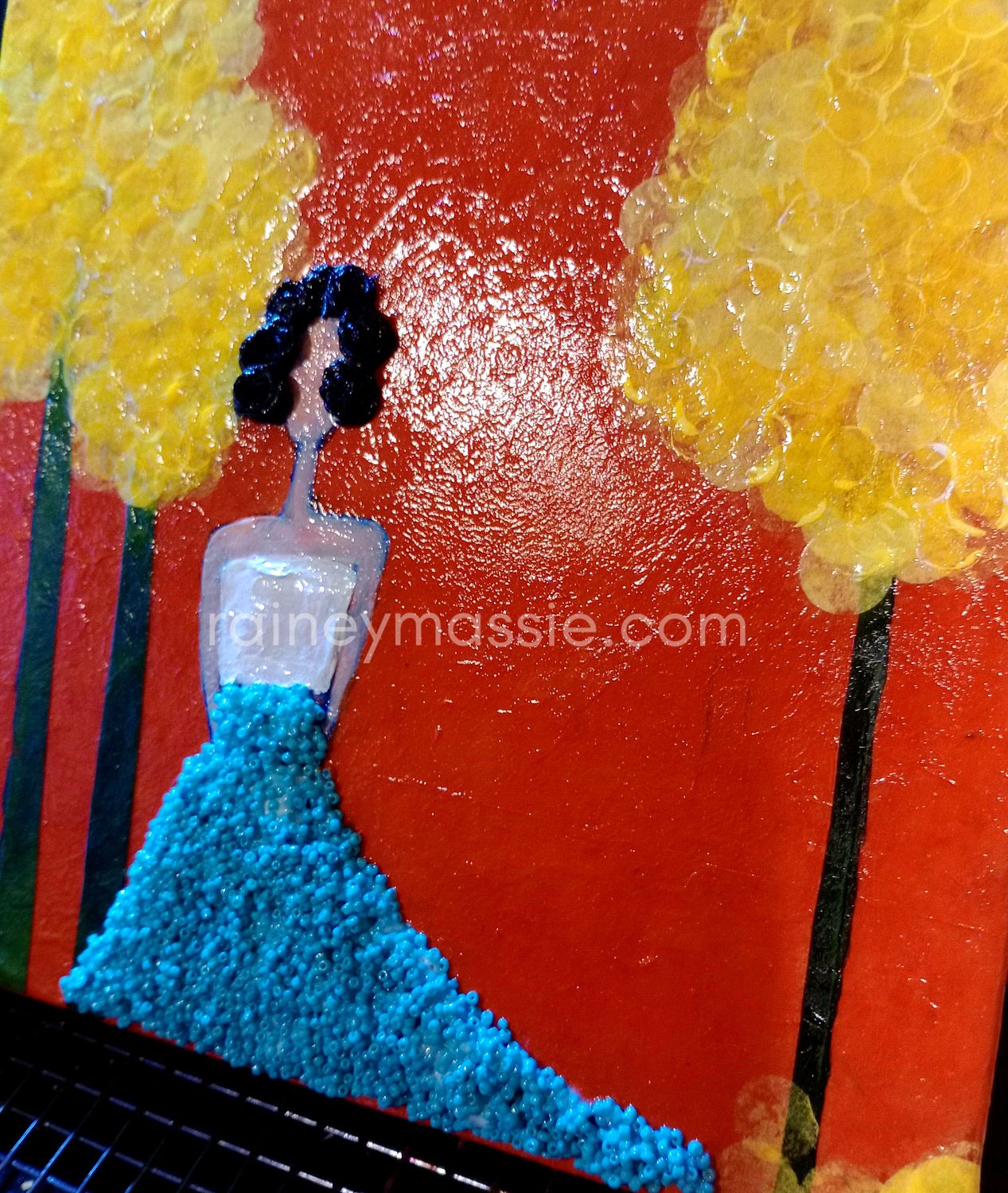 Beautiful Day -10x10 Mixed Media Original
