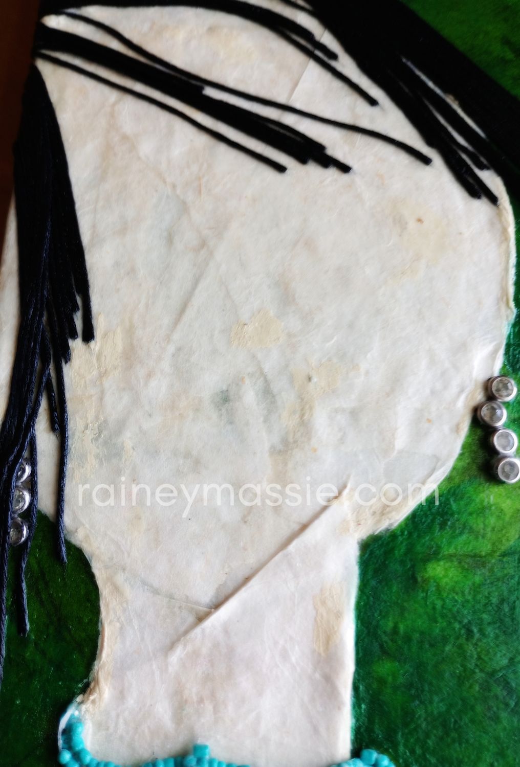 Emily - 10x10 Mixed Media Original LUXE Desk Art