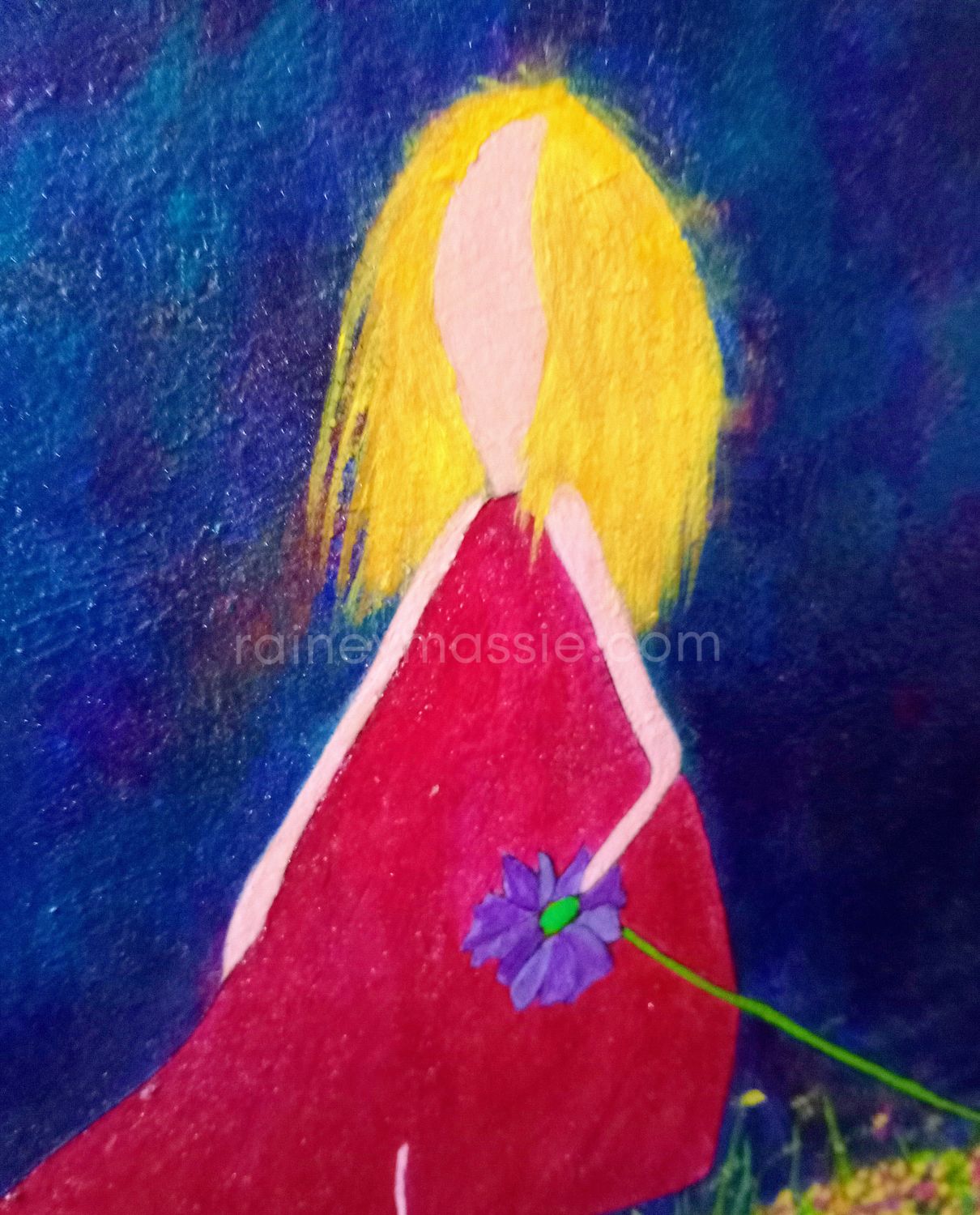 Late In The Midnight Hour - 24x24 Unframed  Painting