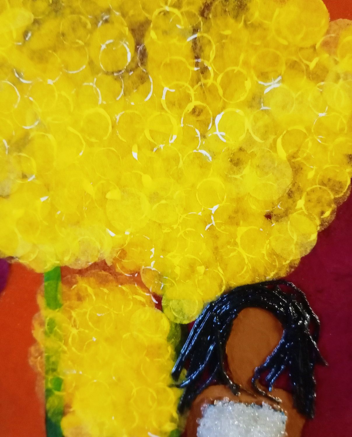 Dress Rehearsal - 10x10 Mixed Media Original