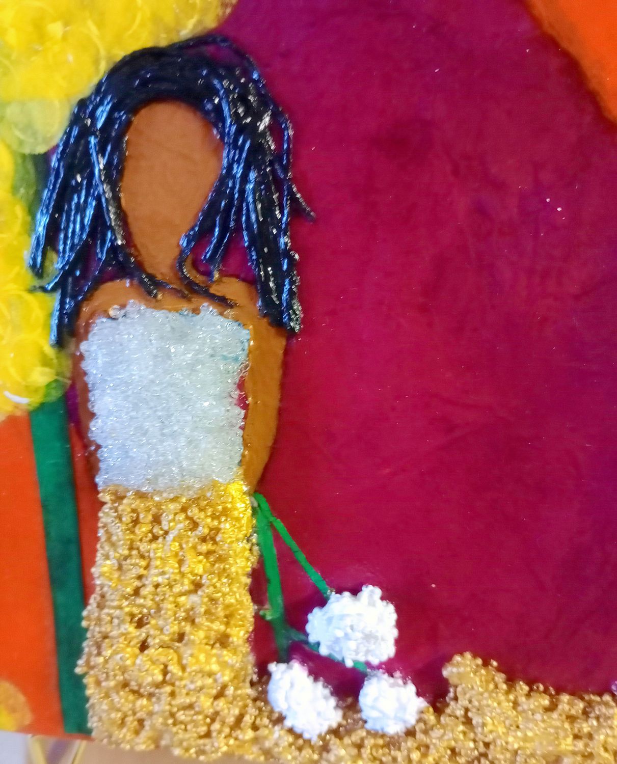 Dress Rehearsal - 10x10 Mixed Media Original