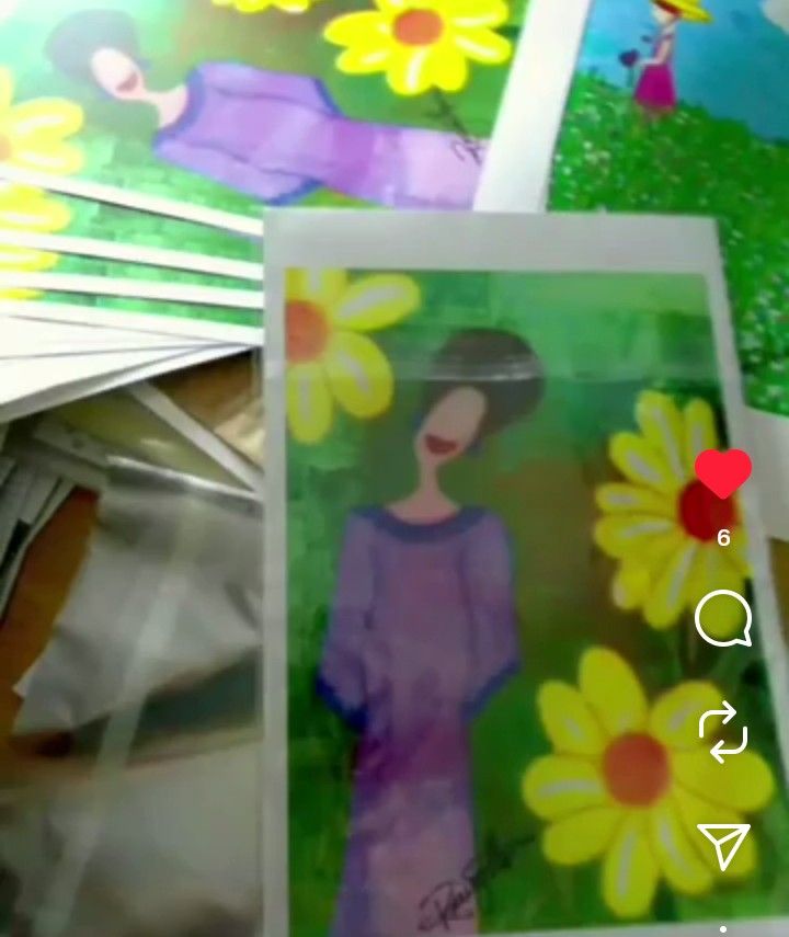 Peace- Reprint In Acrylic Clear Frame