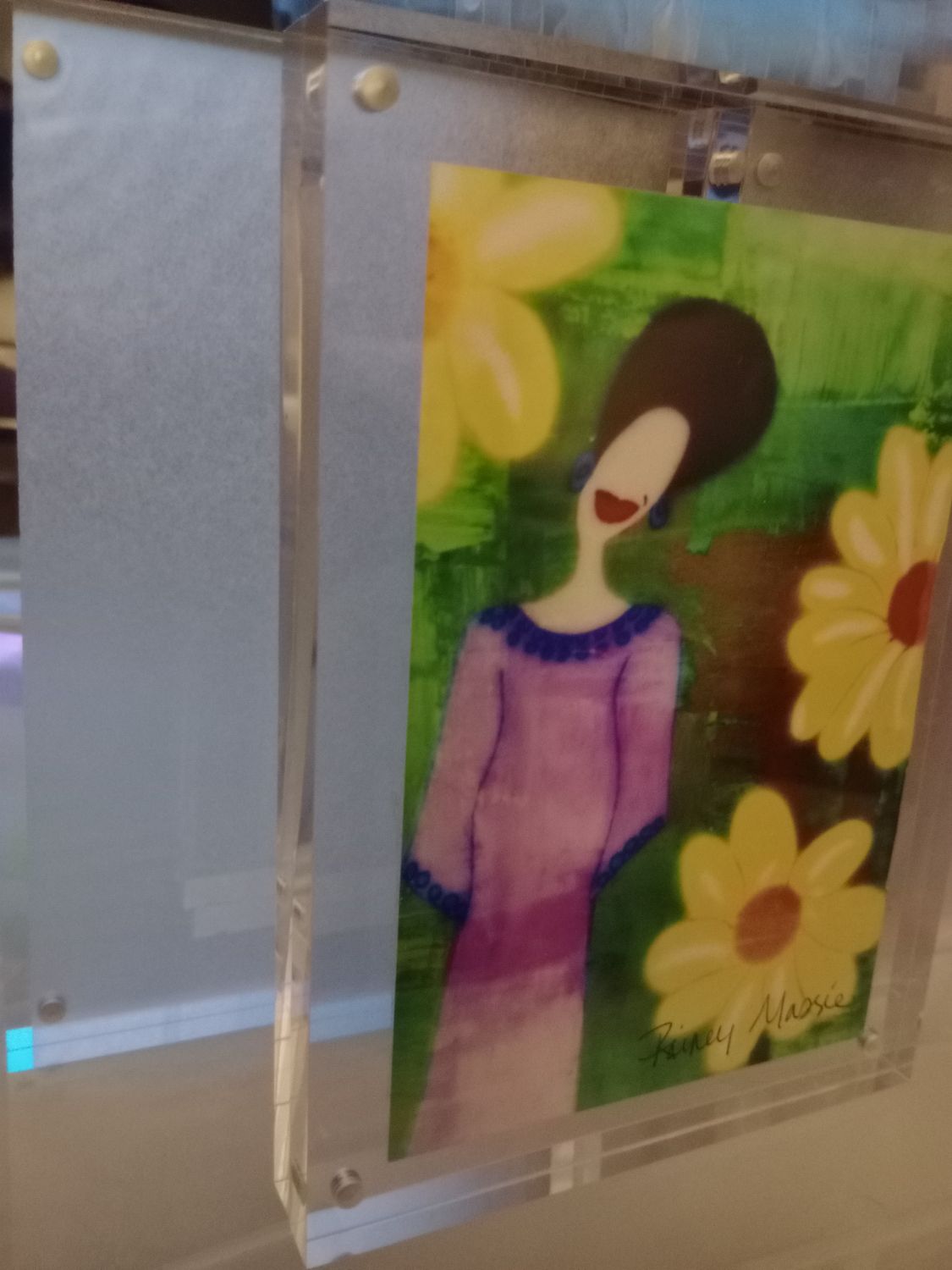 Peace- Reprint In Acrylic Clear Frame