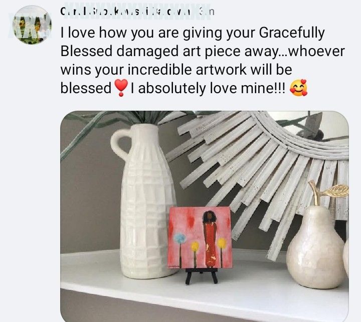 6x6 - Magnet-Mixed Media Original