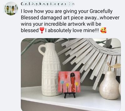 6x6 - Magnet-Mixed Media Original