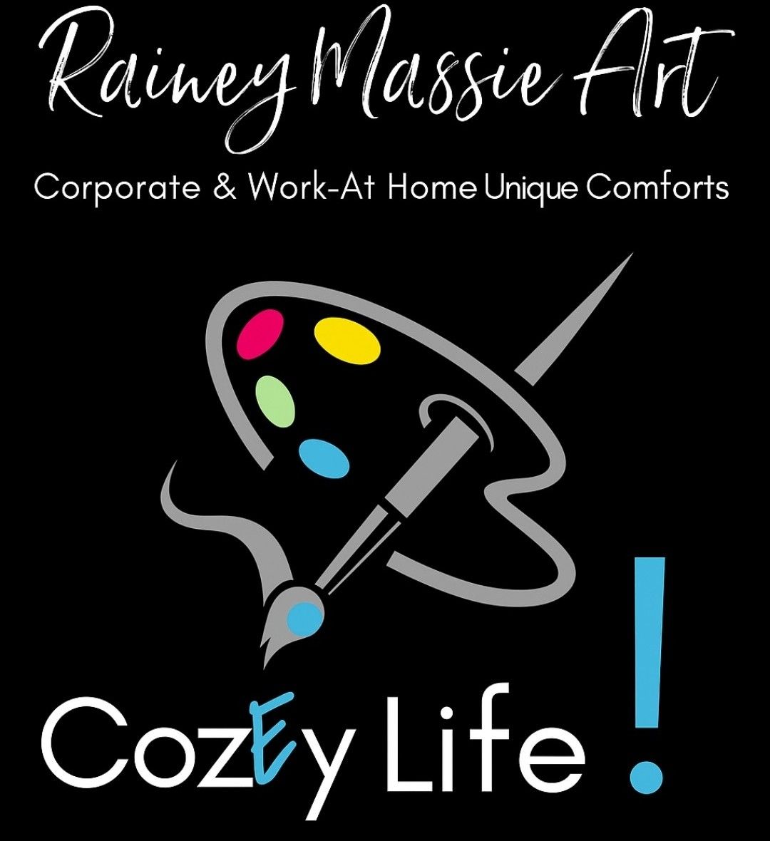 CozEy Life! Gray/Blue Fluffy Slippers - Size Large