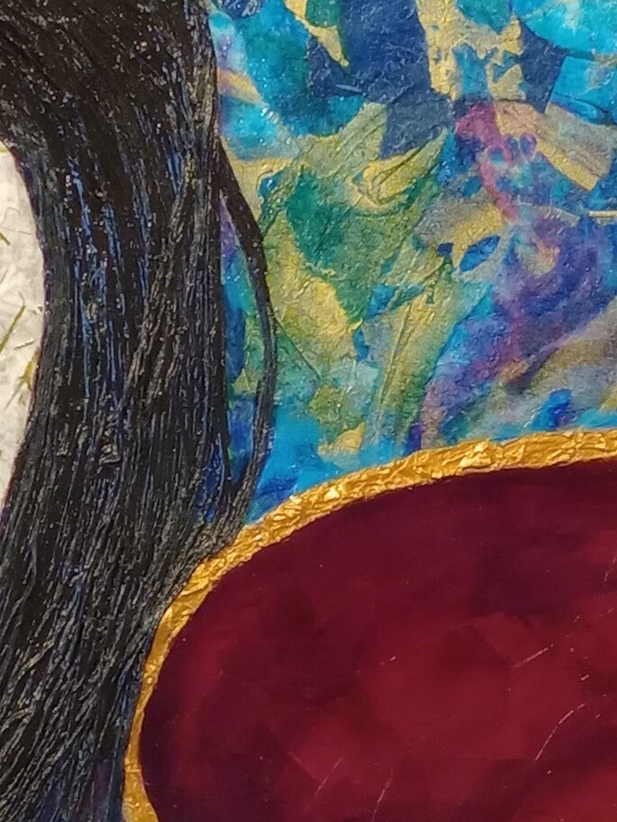 Baby I, Love Ballad - 24x30  Framed Mixed Media Original