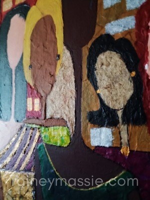 Always United - Mixed Media Framed 36x40 Original Painting