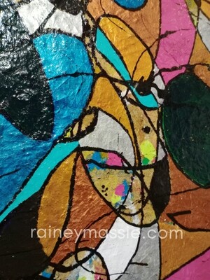 Happy Feelings - 48x48 Premium Collection Framed Collage Original