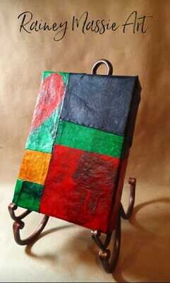 Required Freedom III - LUXE Desk Art  - 5x7 Original With Heart