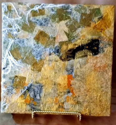 Gracious Glam - 12x12 Mixed Media LUXE Desk Art