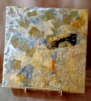 Gracious Glam - 12x12 Mixed Media LUXE Desk Art
