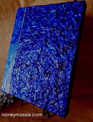 Galaxy Blues - LUXE Desk Art   11x14 Original