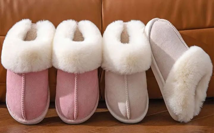 CozEy Life!- Light Sand - Fluffy Slippers - Small
