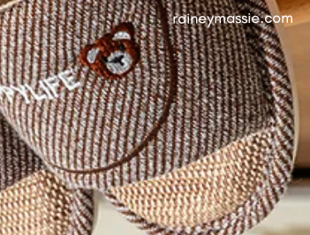 Happy Life - Brown Bear Logo Slippers  - Small, Medium &amp; Large