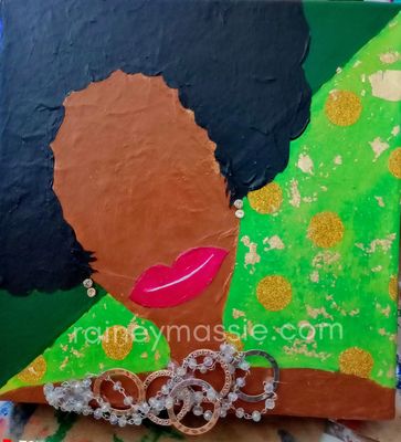 Freda, Freda! 10x10  Luxe Desk Art Original