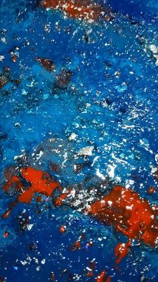 By The River- 24x36 Mixed Media Framed Original