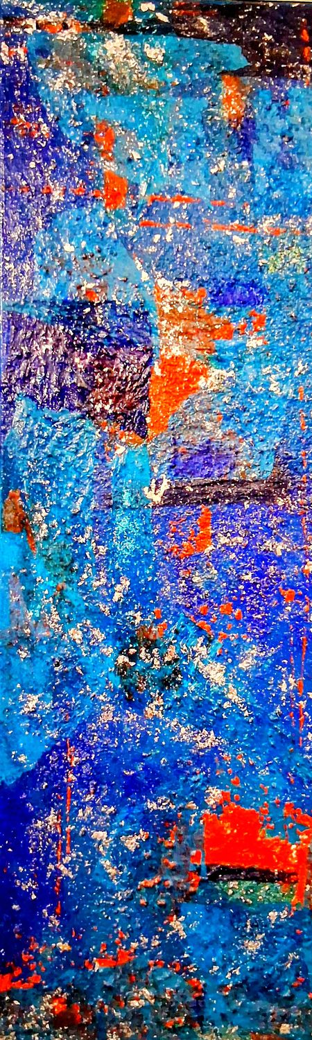 By The River- 24x36 Mixed Media Framed Original