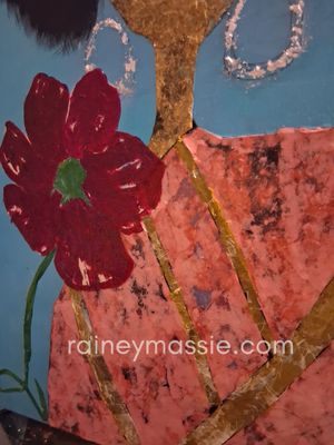 I Am The Art - 38x40 Mixed Media Original