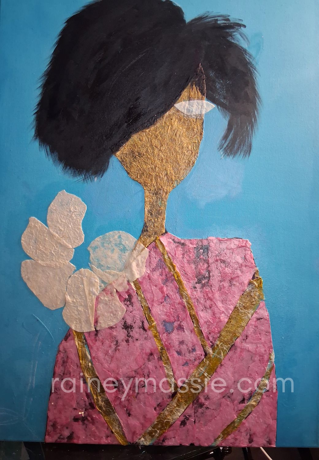 (SOLD) I Am The Art - 38x40 Mixed Media Original