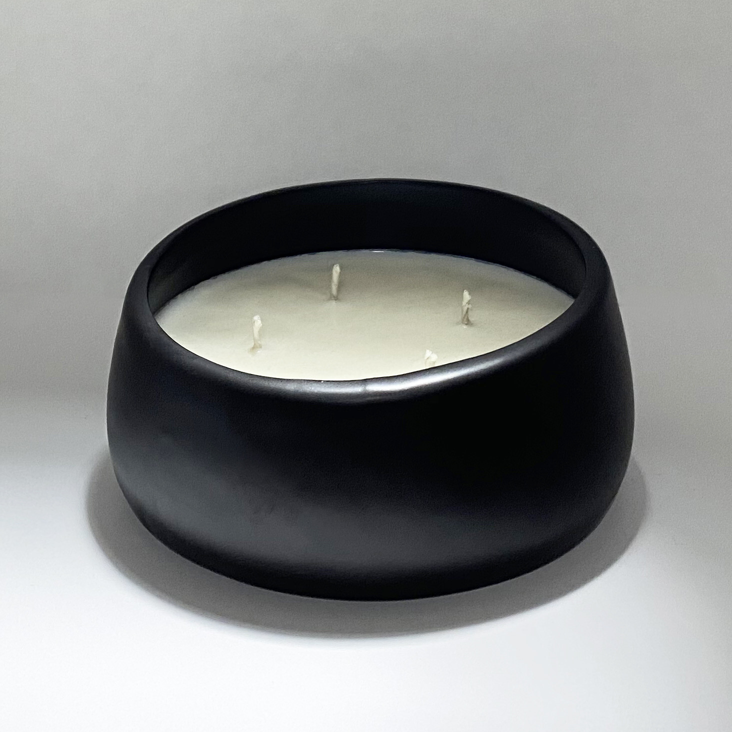 4 Wick Black Bowl Candle