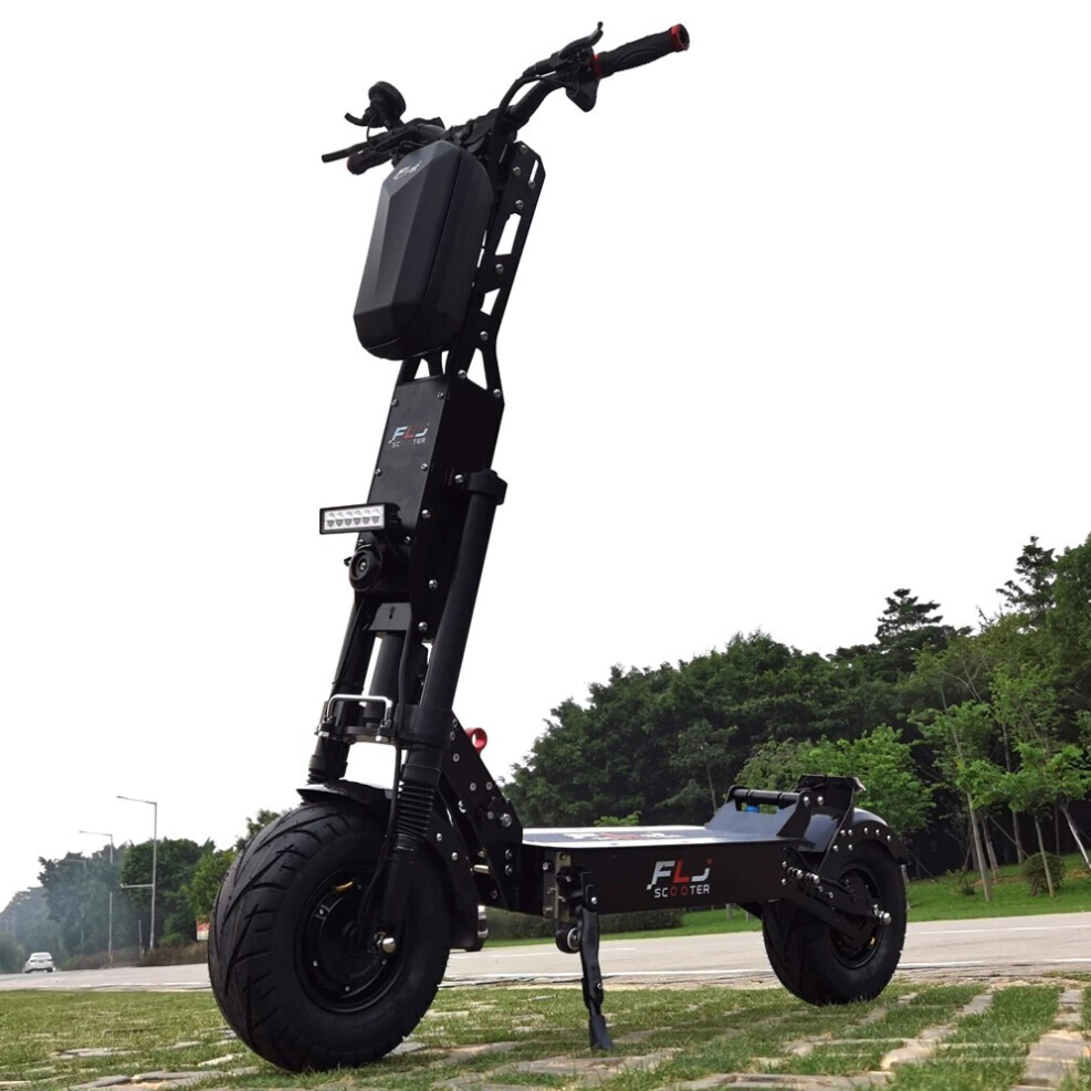 FLJ Upgraded 13inch Wheels E-Scooter With 90-150km Range Speed Dual Engine And  E-Bike Fat Tire