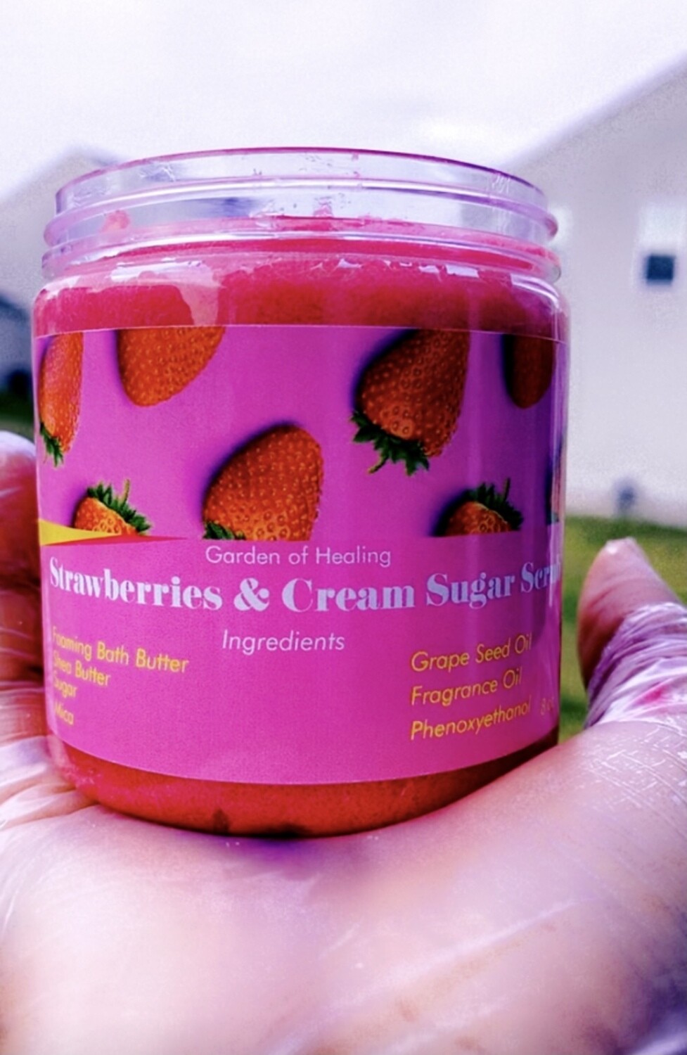 Whipped Strawberries &amp; Cream Sugar Scrub