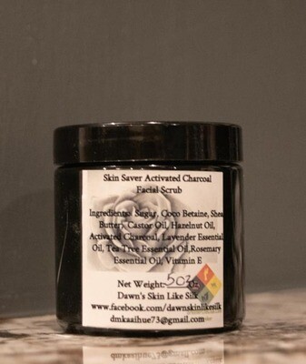 Activated Charcoal Skin Saver Cleanser/Scrub