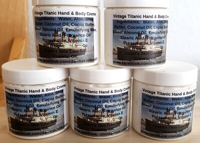 Vintage Titanic Hand & Body Creme