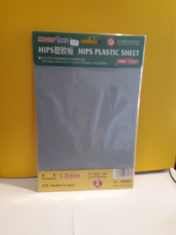 HIPS PLASTIC SHEET   1.0MM  THICKNESS