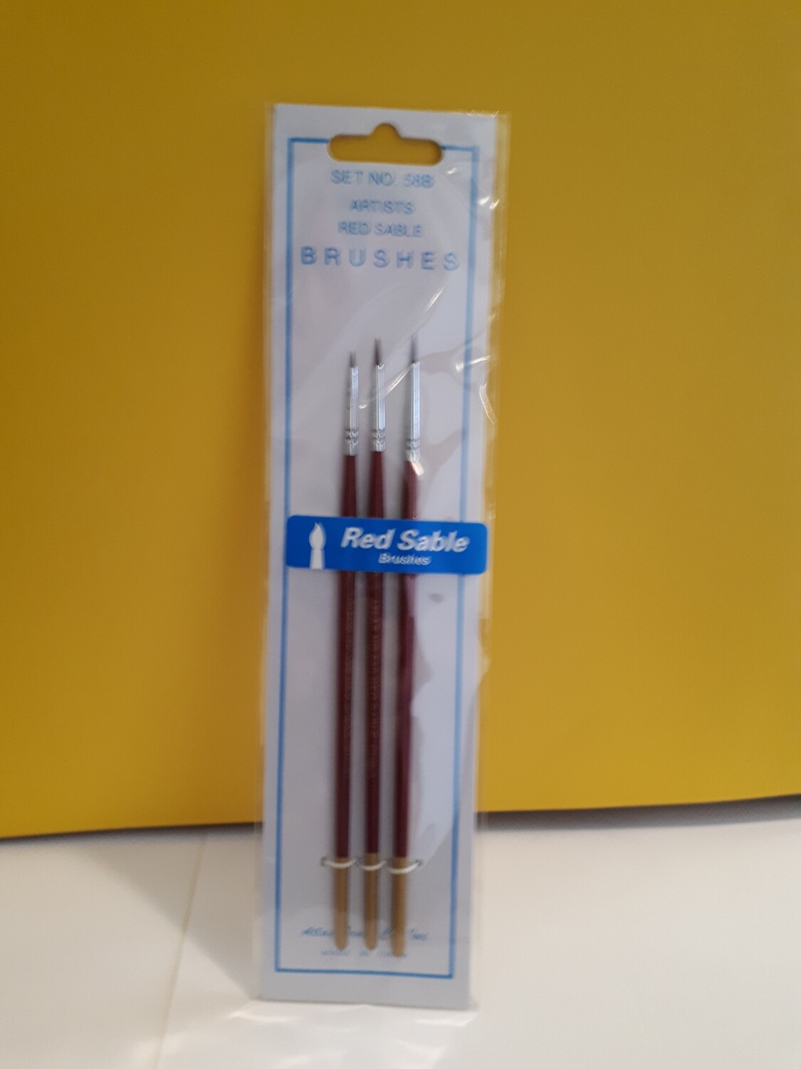 RED SABLE BRUSHES 3 PACK