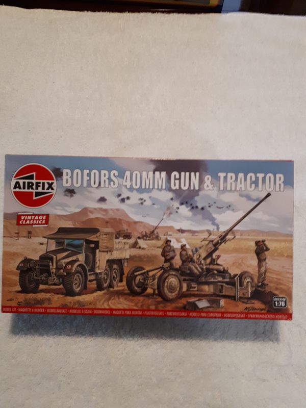 Bofors 40MM Gun &amp; Tractor Military Model Kit