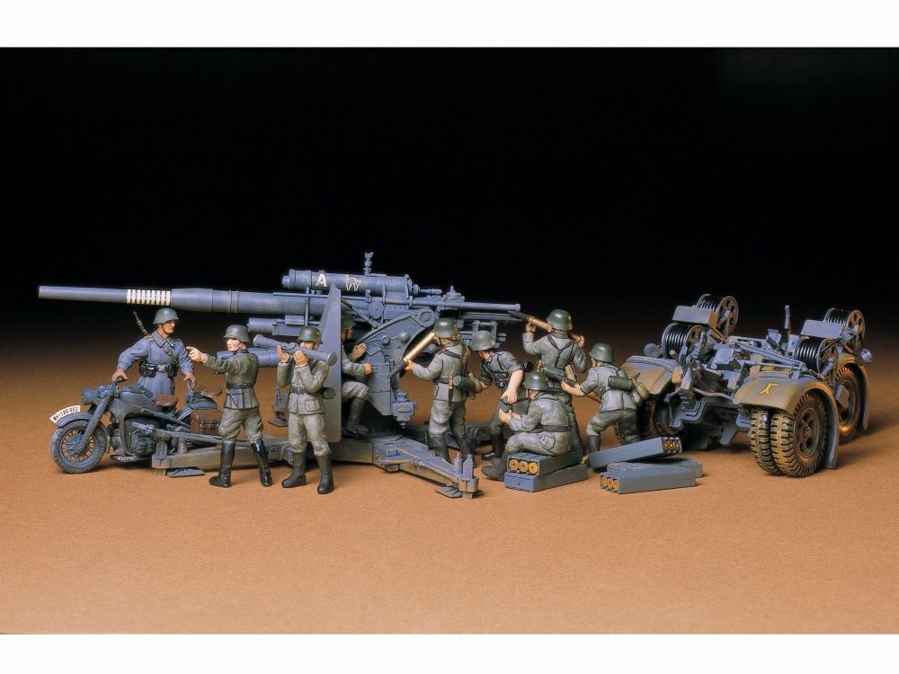 German 88MM GUN FLAK 36/37 Military Model Kit