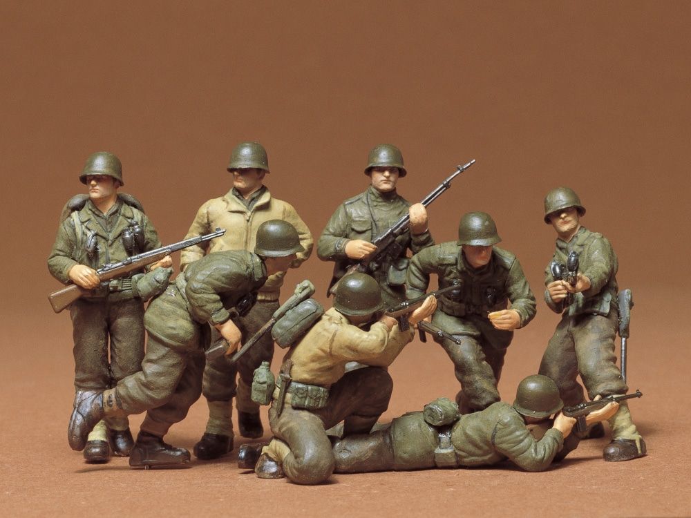 US INFANTRY Men Military Miniature Model Kits