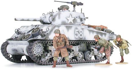 M4A3 SHERMAN 105MM HOWITZER Military Model Tank Kit