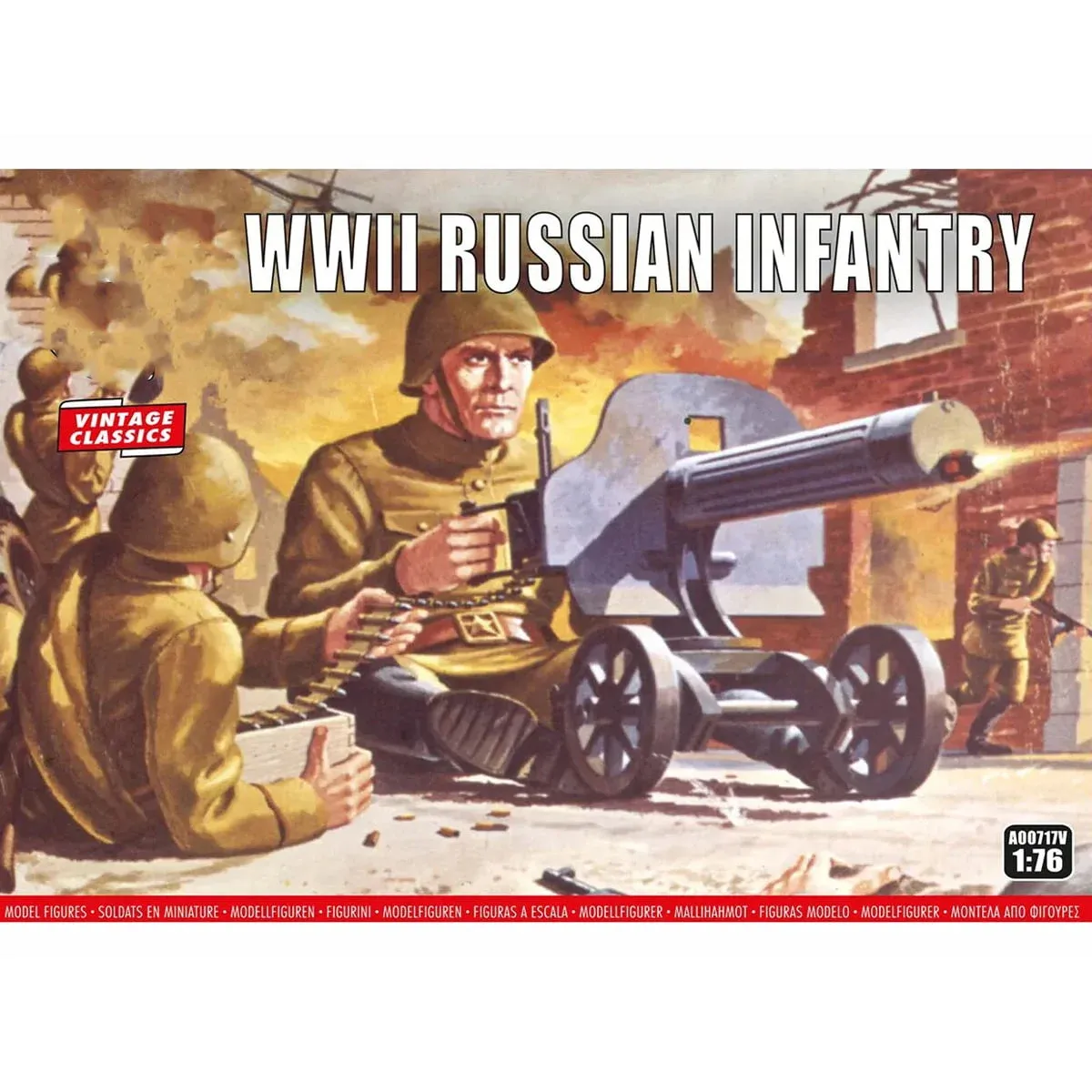 WWII Russian Infantry, Military Miniatures Kits