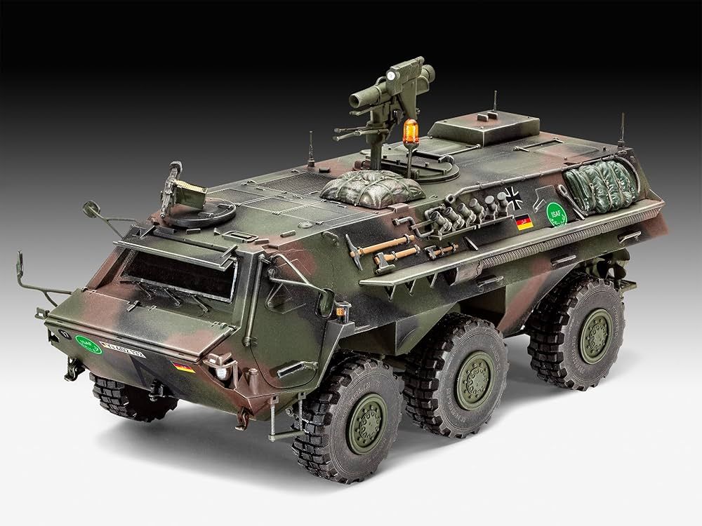 GERMAN TPz 1 Fuchs Eloka &quot;Hummel&quot; ABC Spurpanzer Military Vehicle Model Kit