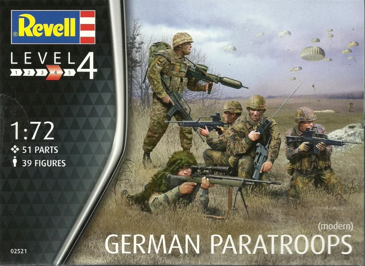 GERMAN PARATROOPS, MILITARY MINIATURE MODELS