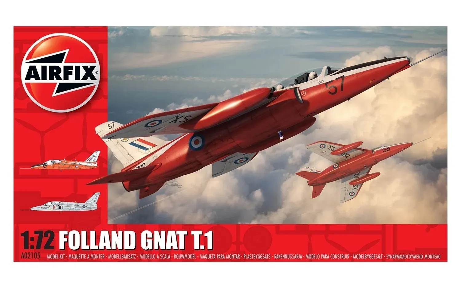 FOLLAND GNAT T.1 Model Airplane Kit