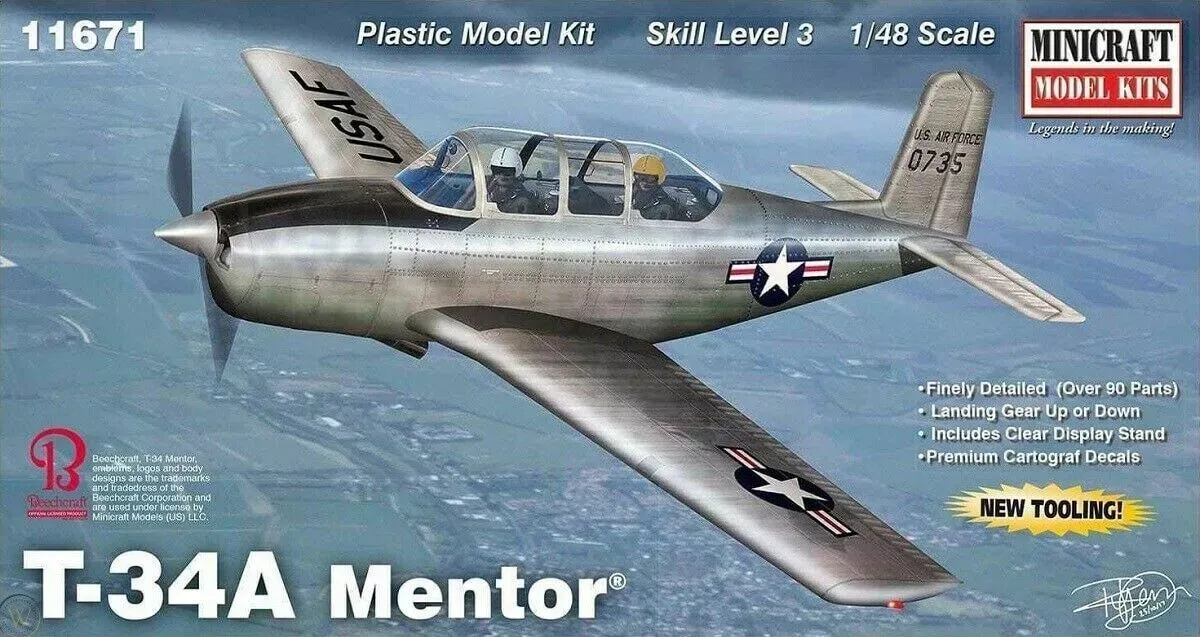 T-34A MENTOR MODEL AIRPLANE KIT