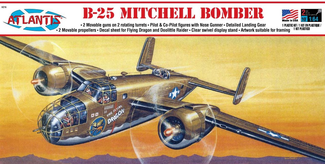 B-25 MITCHELL BOMBER Model Airplane Kit