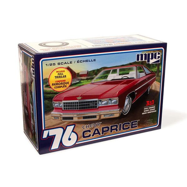 1976 Chevy Caprice with Trailer Model Kit