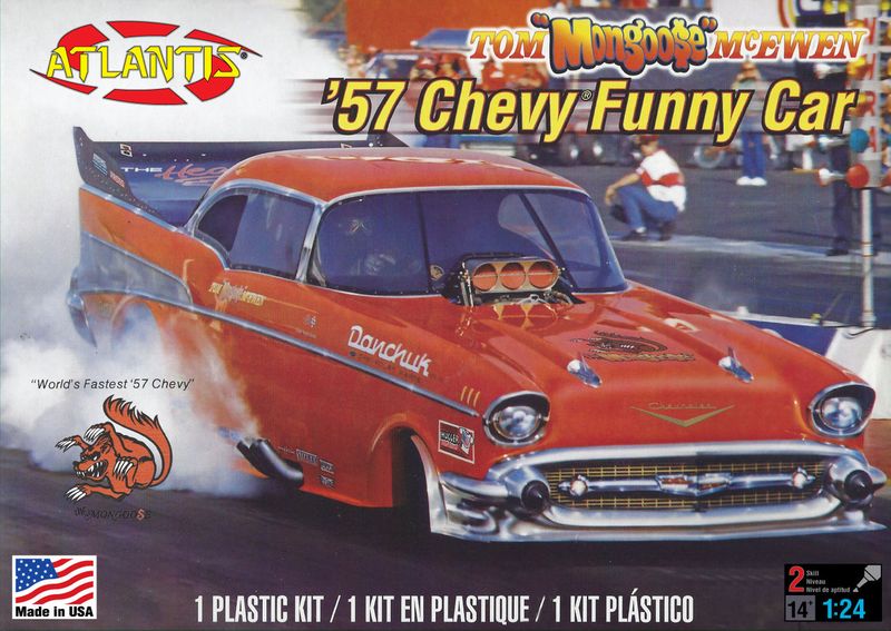 57 Chevy Funny Car Model Kit