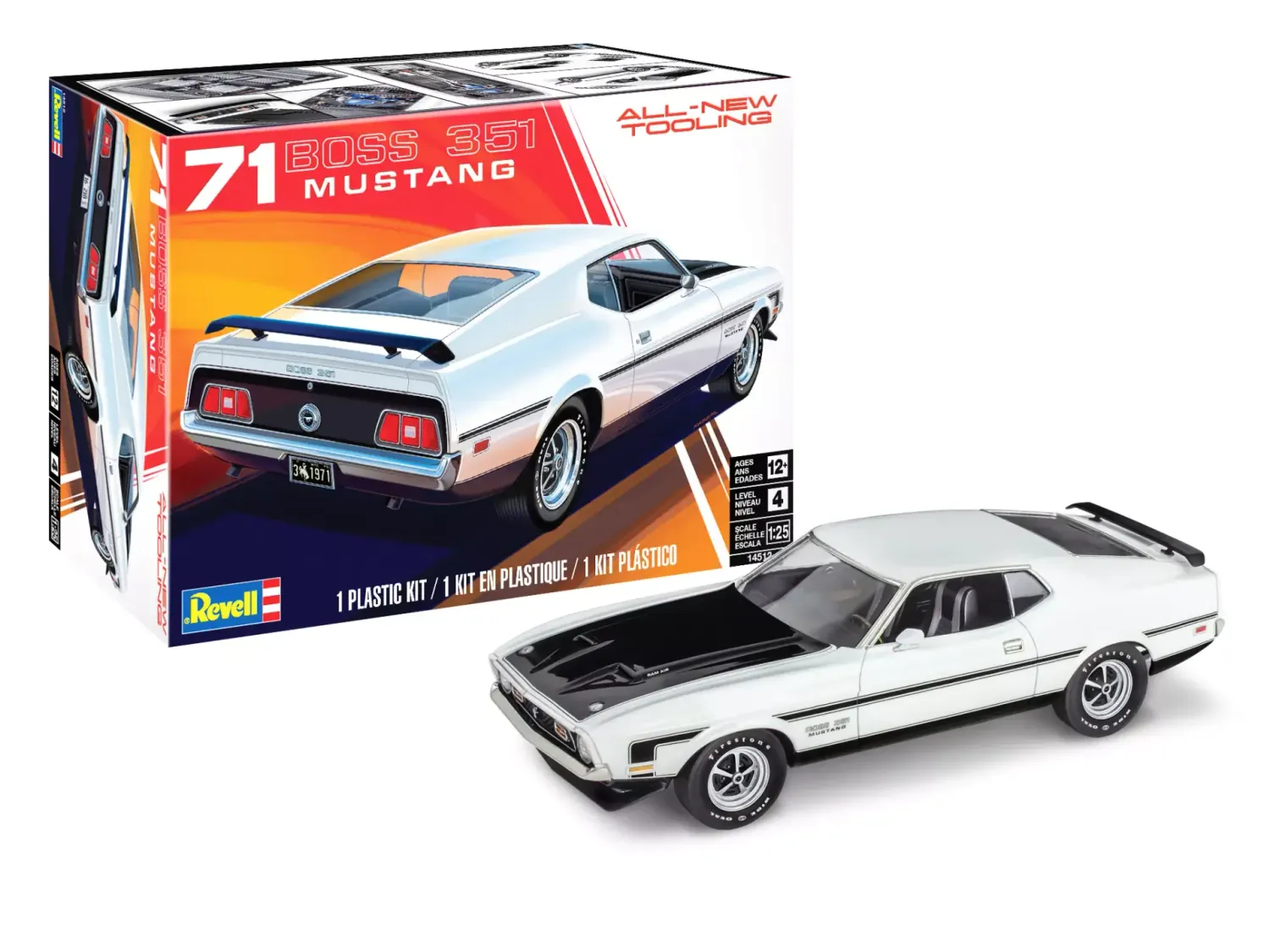 71 Boss 351 Ford Mustang Model Kit