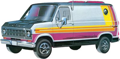77 Ford Cruising Van Model Kit by AMT