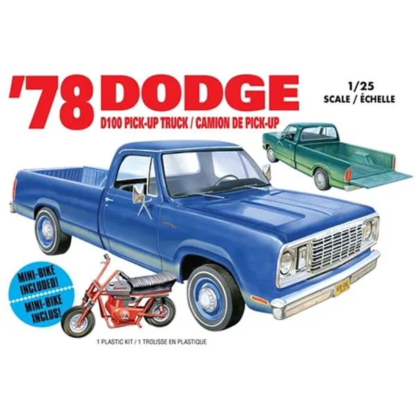 78 Dodge D100 Custom Pickup Model Kit